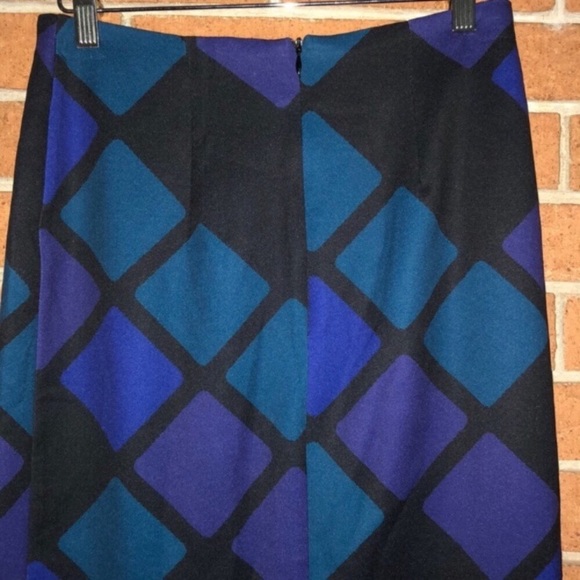 💙BIANCO NERO💙WINDOWPANE REISNER  PENCIL SKIRT💙 - Picture 5 of 8